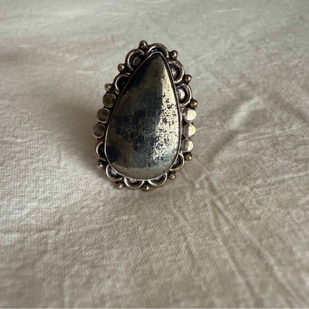 Artisan Natural Pyrite Ring